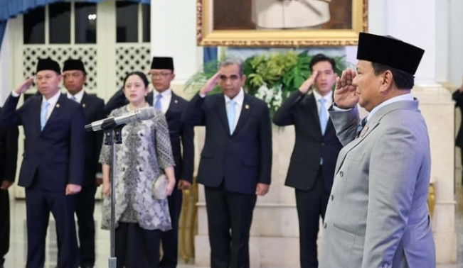 Presiden Prabowo melantik sejumlah Menteri baru  pada awal Oktober kemarin. [Instagram]